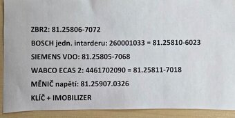 Sada řídicích jednotek MAN TGA - 5