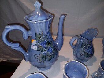 Glazurovaná keramika - kávový servis (9 ks). - 5