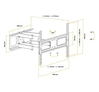 Nástěnný držák na TV - 5
