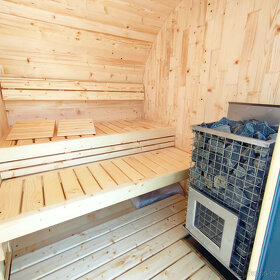 Venkovní finská sauna. - 5
