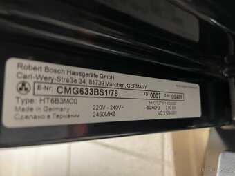 Trouba s mikrovlnkou Bosch CMG636BS1 Serie 8 - 5