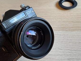 Zenit EM + Helios 58 mm f/2 + redukce na Canon EF - 5