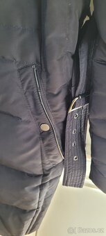 Dámská teplá péřová bunda/kabát Navy Orsay vel.42 - 5