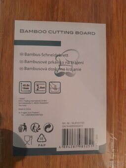 Bambusové servírovací/krájecí prkénko nové - 5