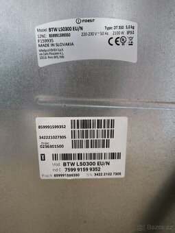 Pračka Indesit vrchní plnění - 5