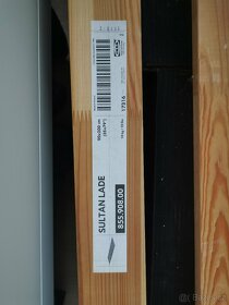 Postel Ikea MALM + rošty & polička - 5