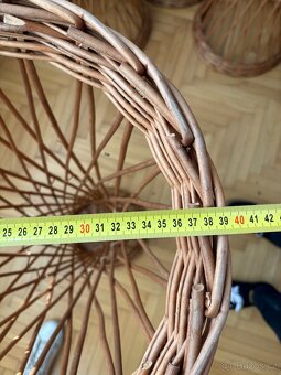 Proutěný stojan na květiny (výška 89 cm) - 5