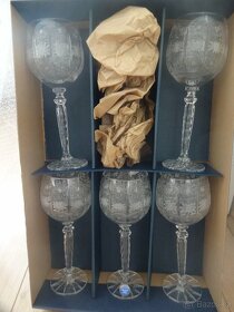 Broušené sklo Bohemia Gold Crystal 5 ks - 7x foto - 5