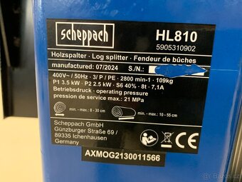 Scheppach HL 810 - štípač na dřevo 8t (400 V) - 5