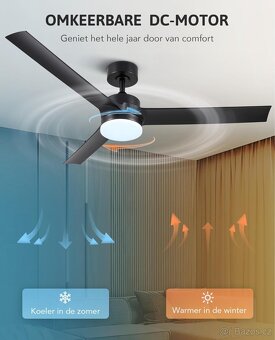 LED stropní ventilátor s dálkovým ovládáním - 5