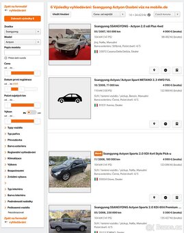 SsangYong Actyon 2.0 XDi,137tis.km,4x4,motor MADE IN GERMANY - 5