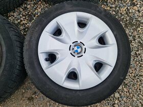 Sada originálníc 16" plechových disků BMW 5x120 + zimní pne - 5