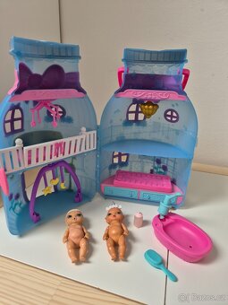 Domeček + panenky mini baby born - 5