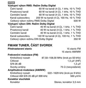 Domácí kino Panasonic SA-HT520 - 5