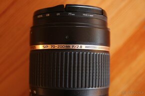 Prodám objektiv TAMRON SP 70-200mm f/2.8 Di VC USD pro Nikon - 5