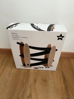 Nová dětská dřevěná autodráha Kids Concept černá/přírodní - 5
