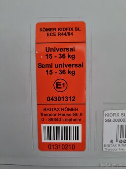 Autosedačka Britax Romer Kidfix SL - 5