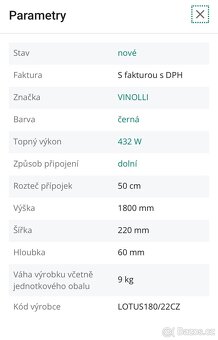 Prodám dekorativní radiátor NOVÝ - 5