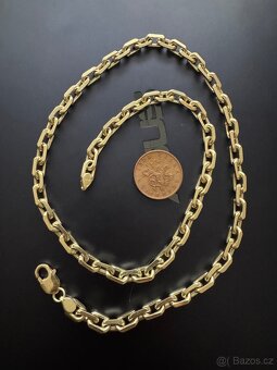 100,5 G Zlato, zlatý řetízek, zlato, řetěz anker NOVÉ - 5