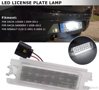 Nove podsvetleni SPZ Clio, Dacia, Sandero - 5