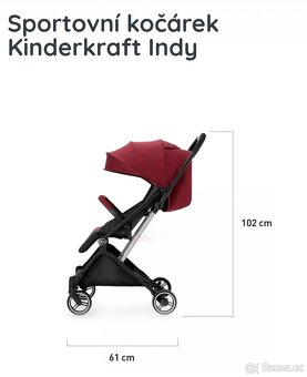 KINDERKRAFT Kočárek sportovní Indy - 5