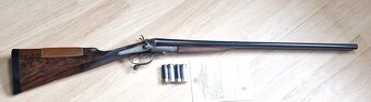 LUXUS.ANGLICKÁ BROKOVNICE J&W TOLLEY HAMMER CAL.12/65+NITRO+ - 5