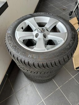 Alu kola Skoda/Volkswagen 205/55 R16 roztec 5x112 zimní pneu - 5