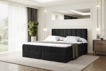 Boxbed Boxspring 3 barvy Bella 160/ 180x200cm Nová - 5