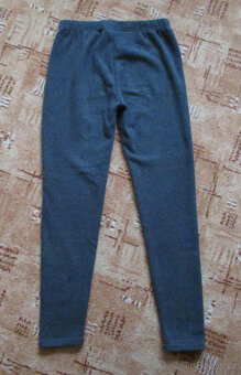 Dámské zimní termo legíny šedé bambusové S 36 2ks - 5