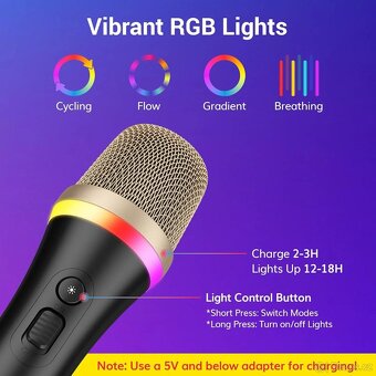 Dynamický mikrofon Tonor D2 RGB - 5