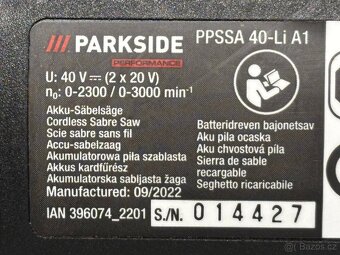 Aku ocaska Parkside Performance PPSSA 40-Li A1 - 5