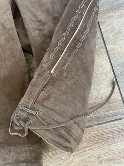Pánské kožené dirndl kraťasy vel. S/M - 5
