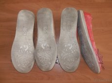 Dvoje celokožené baleríny vel: 40 - 5