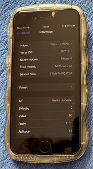 Apple Iphone 8 64 GB, bez škrábanců, 100% baterie - 5
