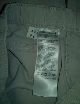 Dámské "džínové" elastické kalhoty C&A, vel. 34, šedé - 5
