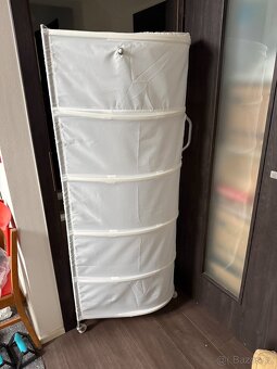 Šatní skříň s kolečky Ikea Wardrobe PS  - bílá - 5