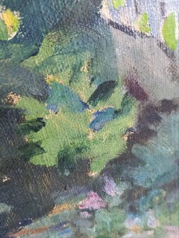 Obraz ,olej ,plátno .Motiv z Olomouce . - 5