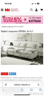 Luxusní kožená sedačka opera - 5
