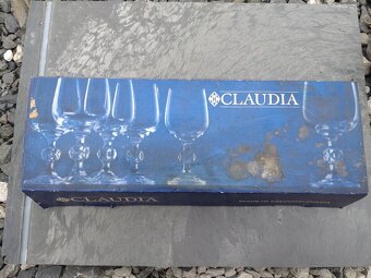 Broušené skleničky Claudia - Czechoslovakia - 5