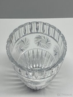 váza velká křišťálová váza broušená sklárna poděbrady - 5