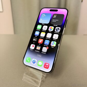 iPhone 14 Pro 128GB deep purple, pěkný stav, rok záruka - 5