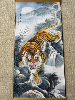 Tradiční čínský svitkový obraz, 45x130 - 5