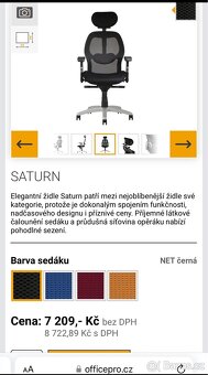 kancelářská židle Office Pro Saturn - modrá - 5