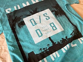 Q/S by S.Oliver Tričko s potiskem vel.XL Zelinkavé (nové) - 5