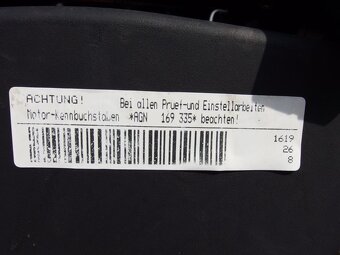 Motor Škoda Octavia I, 1.8/92 kW, kód motoru AGN - 5