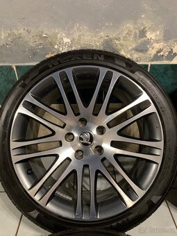 Alu kola Škoda R18 5X112 NOVÉ LETNÍ PNEU 225/40 R18 LUXON - 5