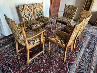 Set dubových jídelních židlí, 4901 - 5