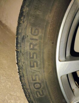 alu kola R16 5x114.3 s pneu 205/55 + tpms senzory - 5