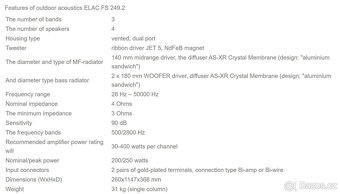 ELAC FS 249.2 Black High Gloss / Dovoz v cene : Praha ,Olomo - 5