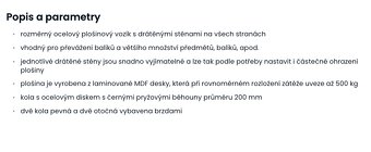  Výprodej kanceláře / provozovny: Plošinový vozík 4500Kc - 5